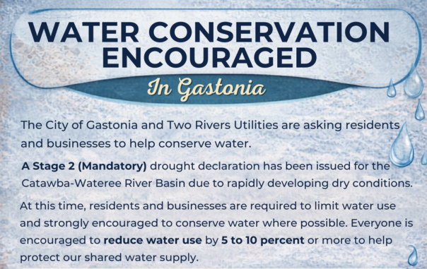 Flyer for Water Conservation Stage 2 declaration